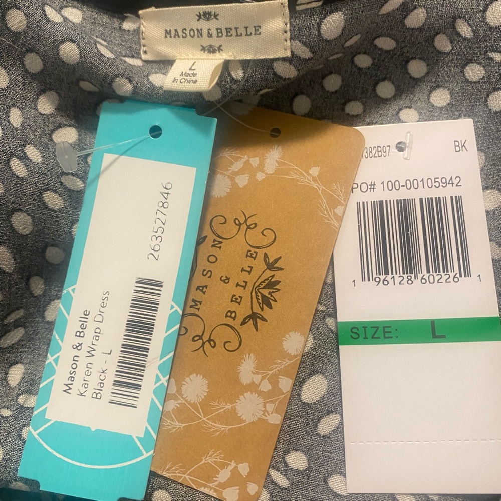 Mason & Belle Karen Wrap Dress NWT - Picture 7 of 9